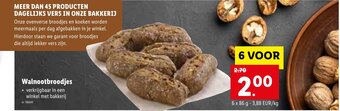 Lidl Walnootbroodjes aanbieding