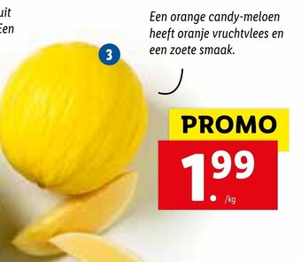 Lidl orange candy meloen aanbieding