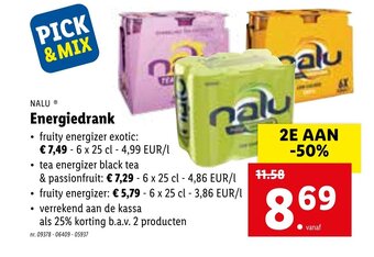 Lidl Energiedrank aanbieding