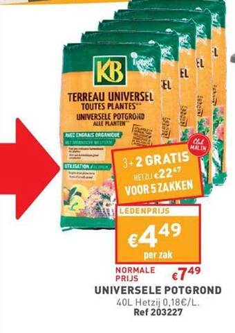Trafic Universele potgrond aanbieding