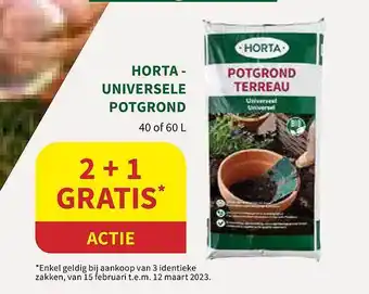 Horta Horta - universele potgrond aanbieding