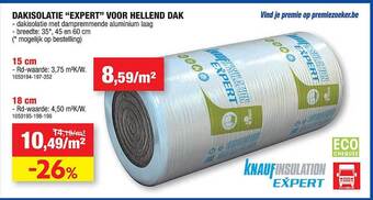 Hubo Dakisolatie expert voor hellend dak aanbieding