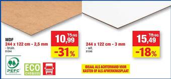 Hubo Mdf aanbieding
