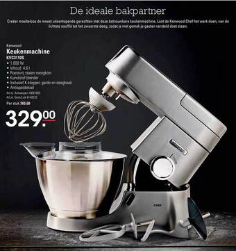 Sligro Kenwood keukenmachine aanbieding