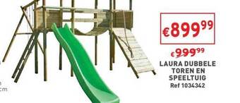 Trafic Laura dubbele toren en speeltuig aanbieding