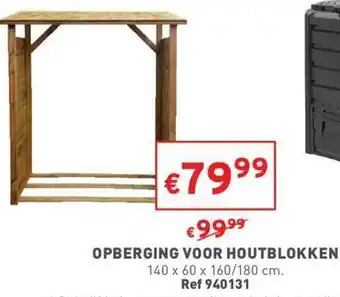 Opberging voor houtblokken