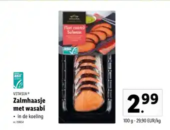Zalmhaasje met wasabi 100g