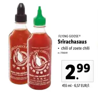 Lidl Srirachasaus 455 ml aanbieding
