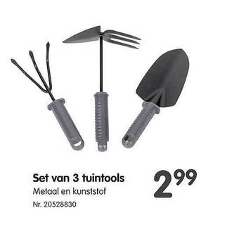 Set van 3 tuintools