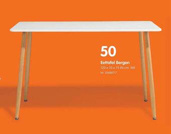 Eettafel bergen