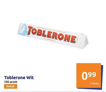 Action Toblerone wit aanbieding