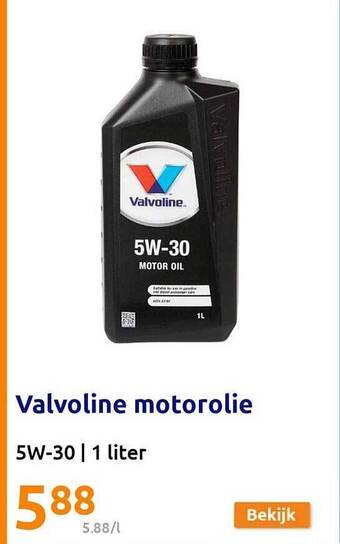 Action Valvoline motorolie aanbieding