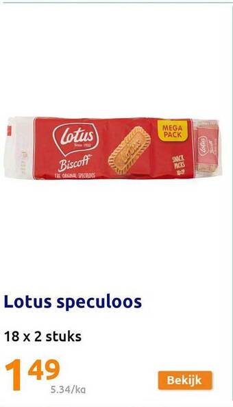 Action Lotus speculoos aanbieding