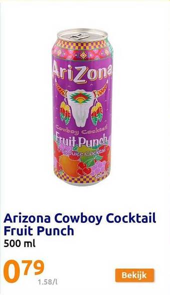 Action Arizona cowboy cocktail fruit punch aanbieding