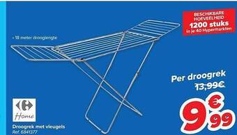 Carrefour Droogrek met vleugels aanbieding