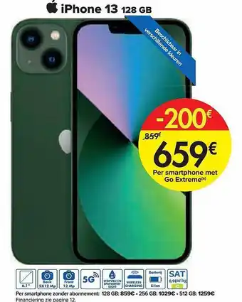 Carrefour Iphone 13 128gb aanbieding