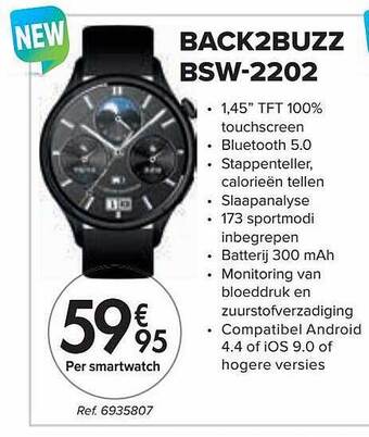 Carrefour Back2buzz smartwatch aanbieding