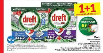 Intermarché Dreft vaatwastabletten aanbieding