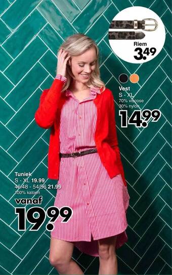 Wibra Vest, tuniek aanbieding