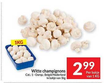 Intermarché Witte champignons aanbieding