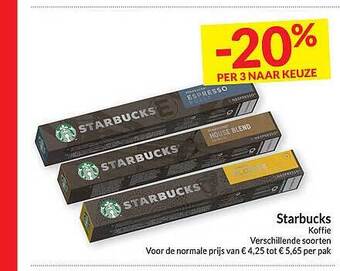Intermarché Starbucks koffie aanbieding
