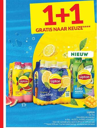 Intermarché Lipton ice tea aanbieding