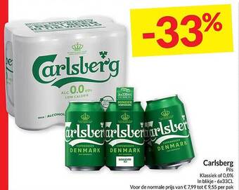 Intermarché Carlsberg pils aanbieding