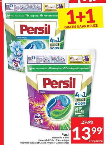 Persil wasmiddel in discs