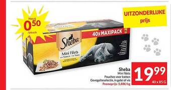 Intermarché Sheba mini filets aanbieding