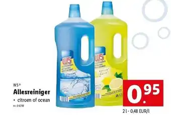 Lidl W5 allesreiniger aanbieding
