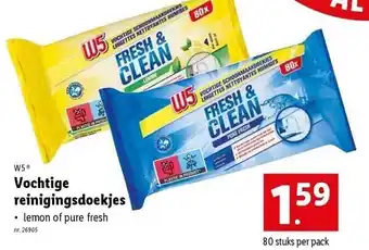 W5 vochtige reinigingsdoekjes