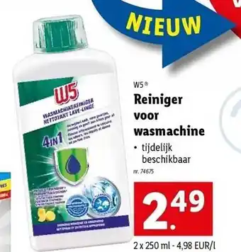 Lidl Reiniger voor wasmachine aanbieding