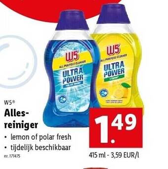 Lidl Allesreiniger aanbieding