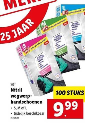 Lidl Nitril wegwerphandschoenen aanbieding