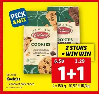 Lidl Delacre koekjes aanbieding