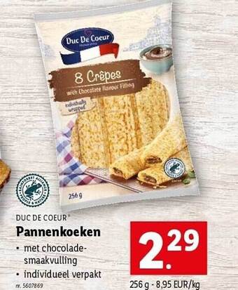 Lidl Duc de coeur pannenkoeken aanbieding
