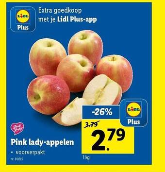 Lidl Pink ladyappelen aanbieding
