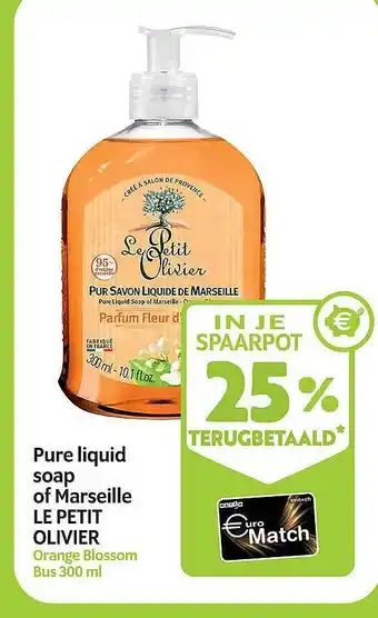 Pure liquid soap of marseille le petit olivier