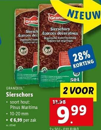 Lidl Grandiol sierschors aanbieding