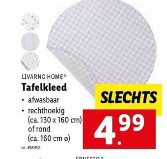 Lidl Livarno home tafelkleed aanbieding