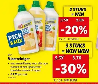 Lidl W5 vloerreiniger aanbieding