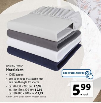 Lidl Hoeslaken aanbieding