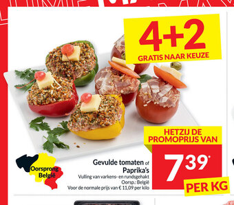 Intermarché Gevulde tomaten of Paprika's aanbieding