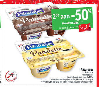 Intermarché Paturages paturette roomdessert aanbieding