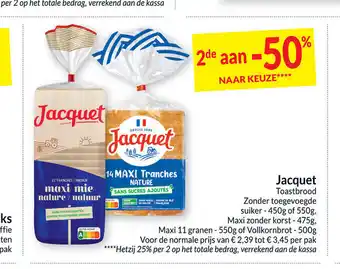 Intermarché Jacquet toastbrood aanbieding
