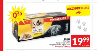 Intermarché Sheba mini filets 40 x 85 g aanbieding