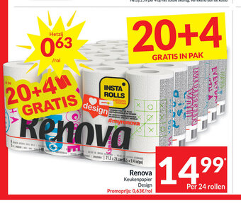 Intermarché Renova keukenpapier design aanbieding