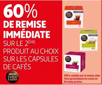 Auchan Nescafe Dolce Gusto capsules de cafe aanbieding