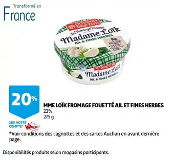 Paysan Breton MME loik fromage foutte ail et fines herbes 275G