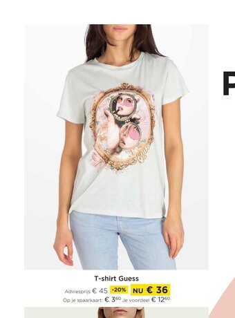 Molecule T-shirt Guess aanbieding